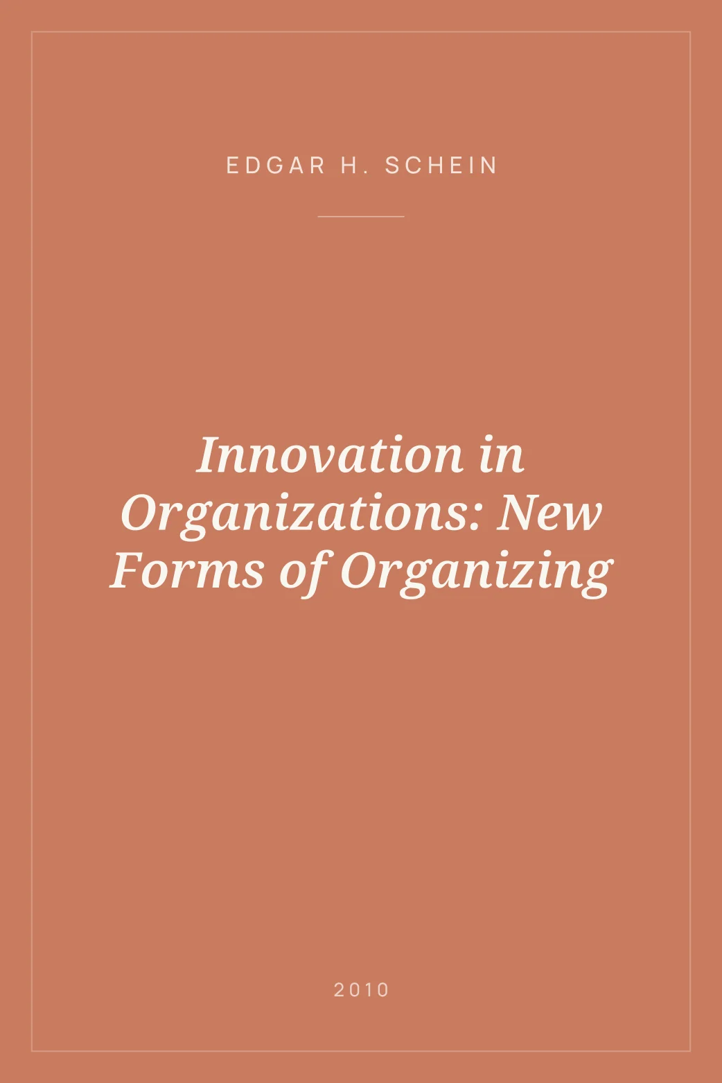 Portada de Innovation in Organizations: New Forms of Organizing