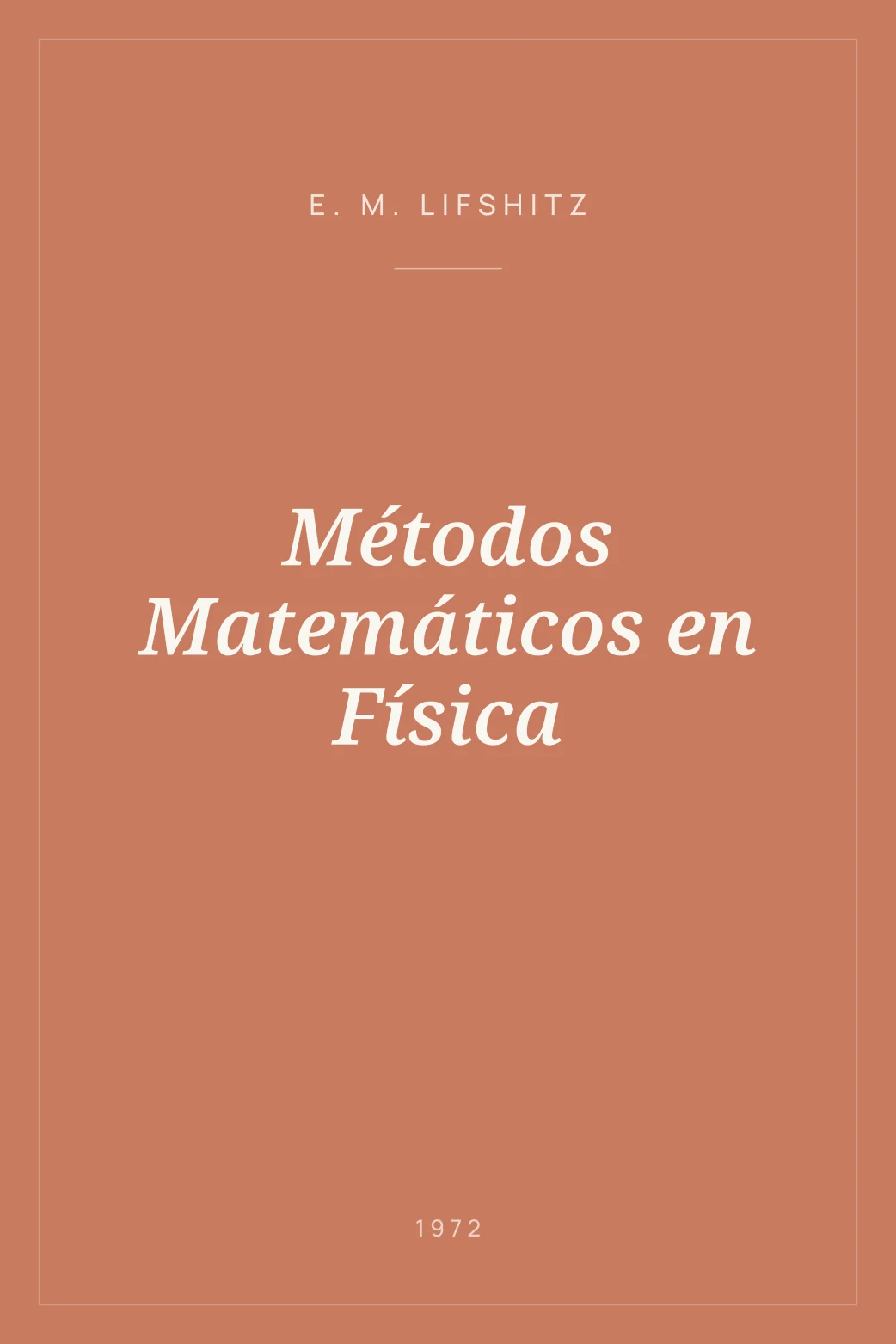 Portada de Métodos Matemáticos en Física