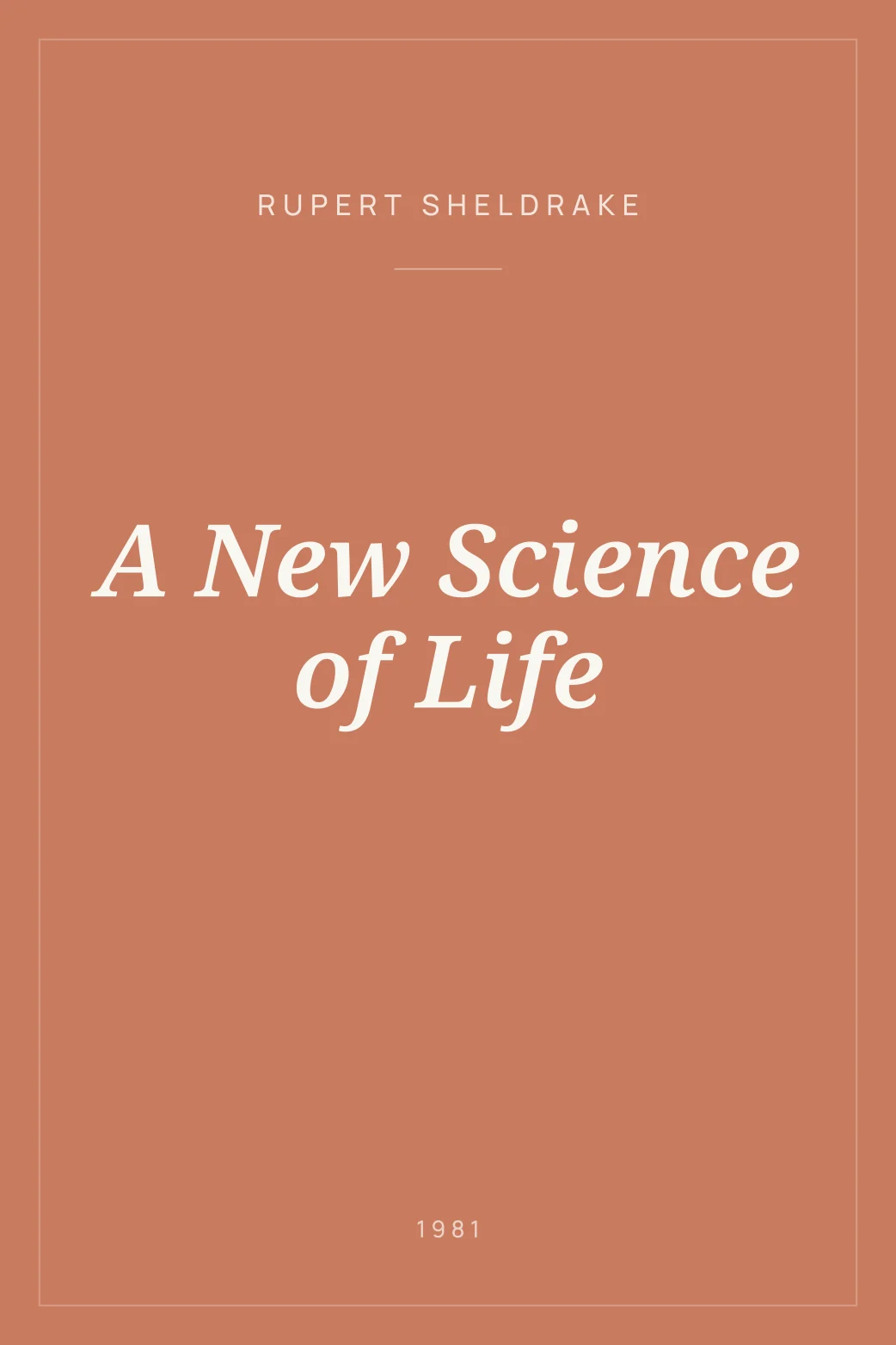 Portada de A New Science of Life