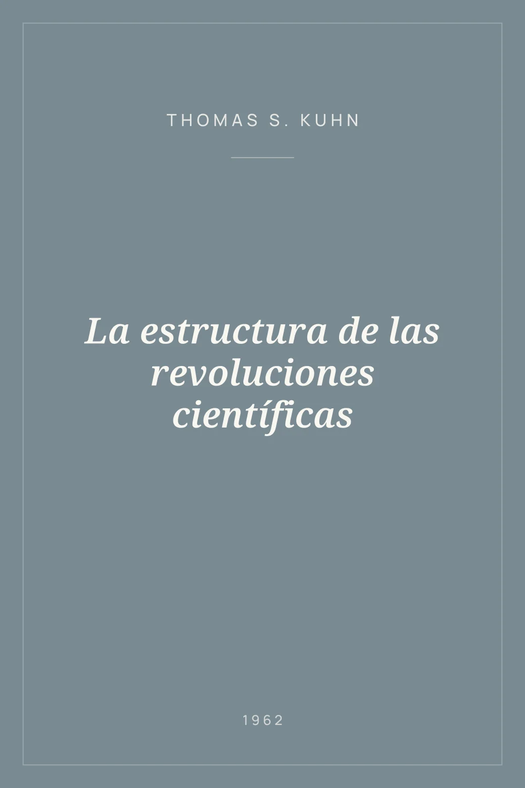 Portada de La estructura de las revoluciones científicas