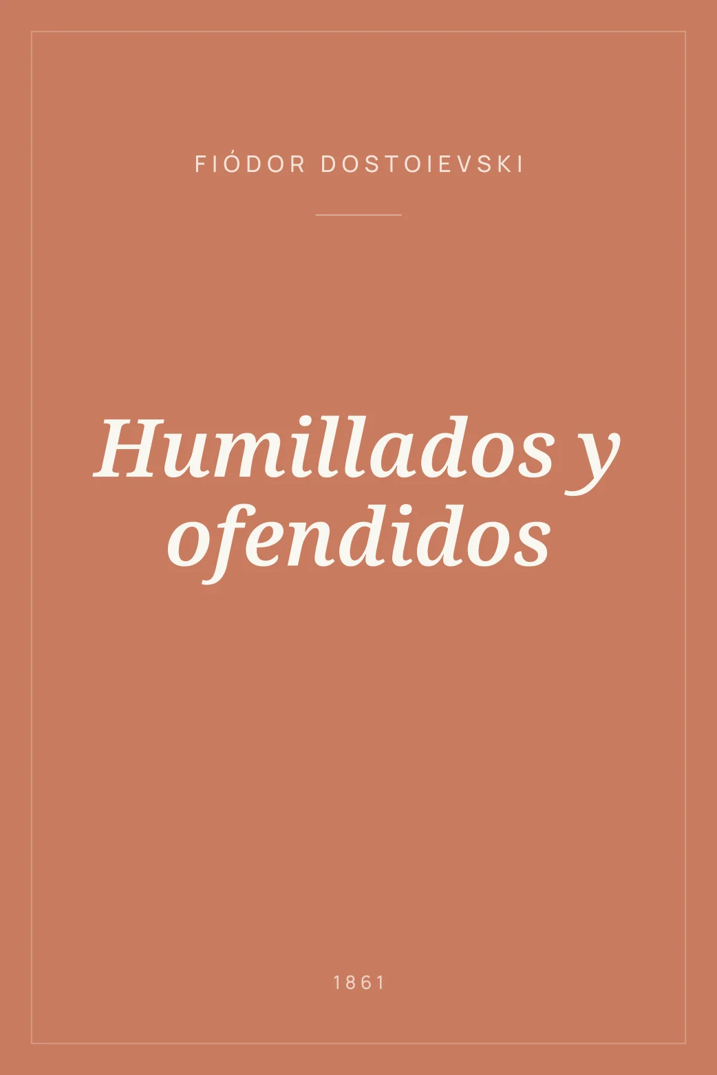 Portada de Humillados y ofendidos