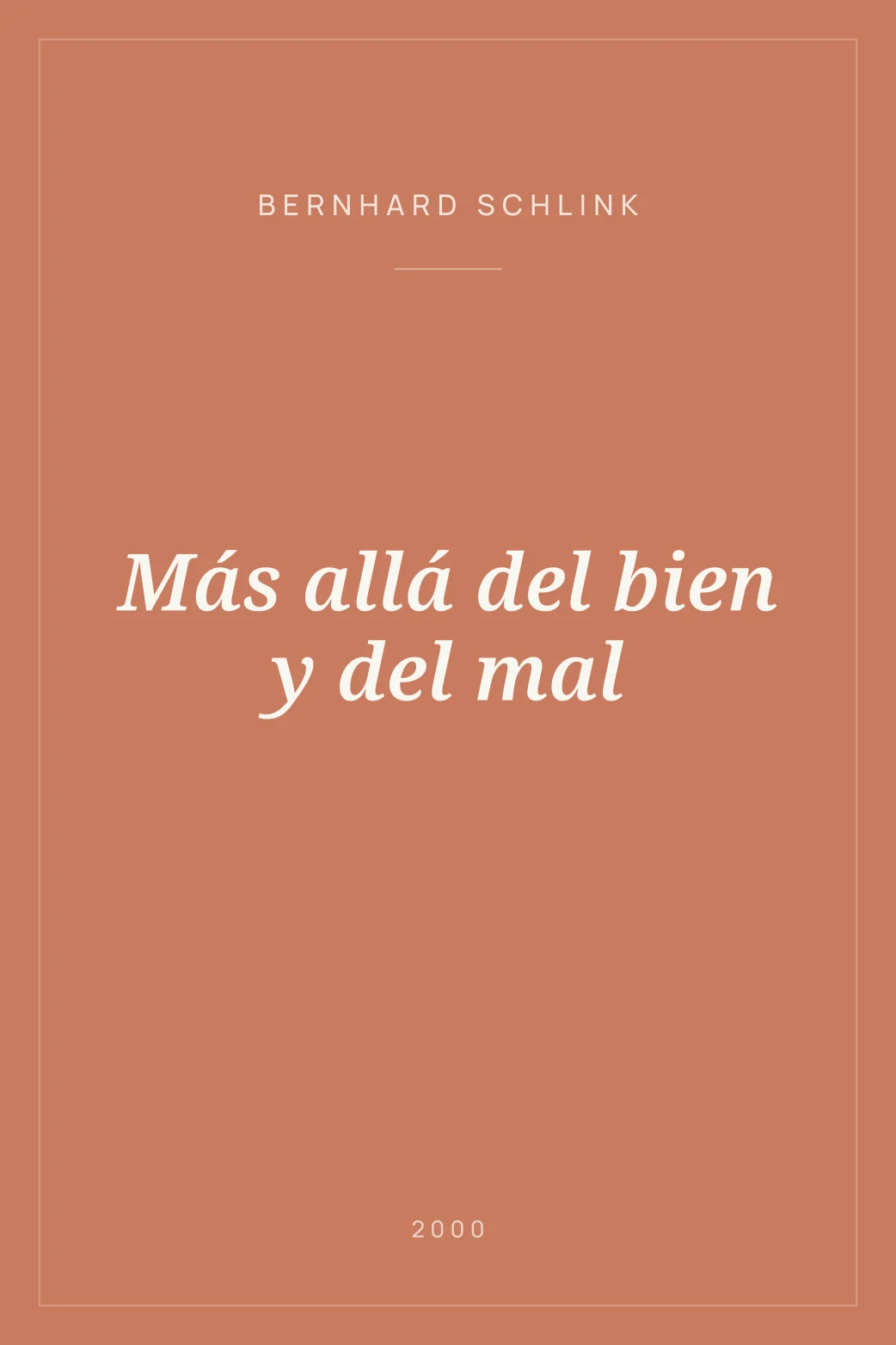 Portada de Más allá del bien y del mal