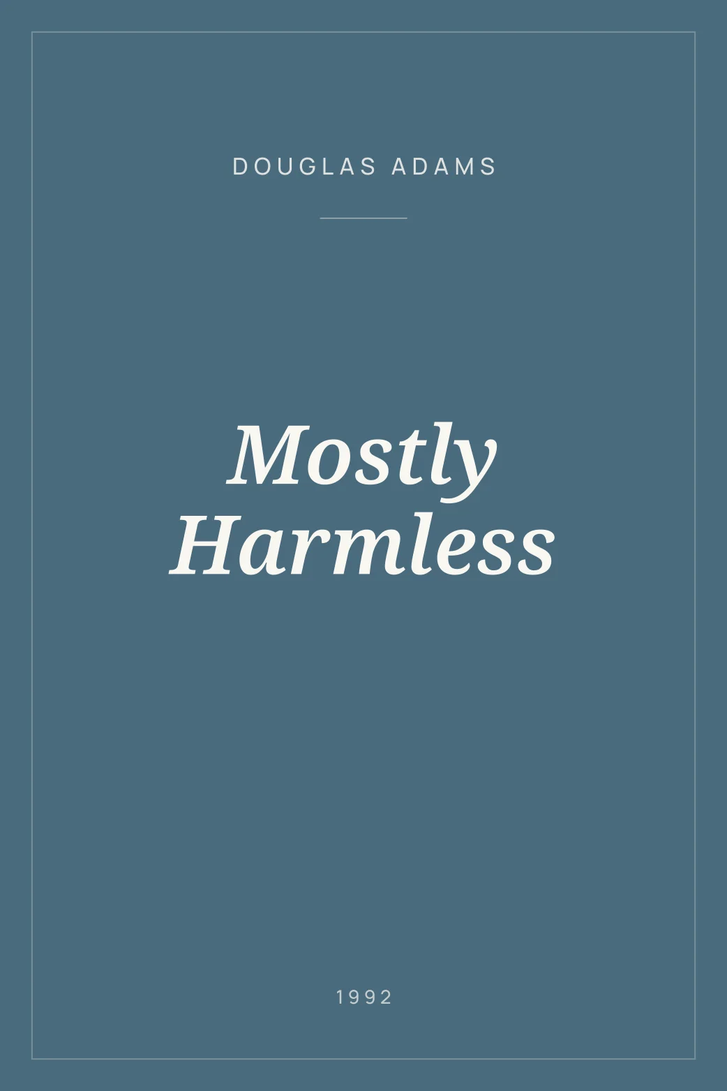 Portada de Mostly Harmless