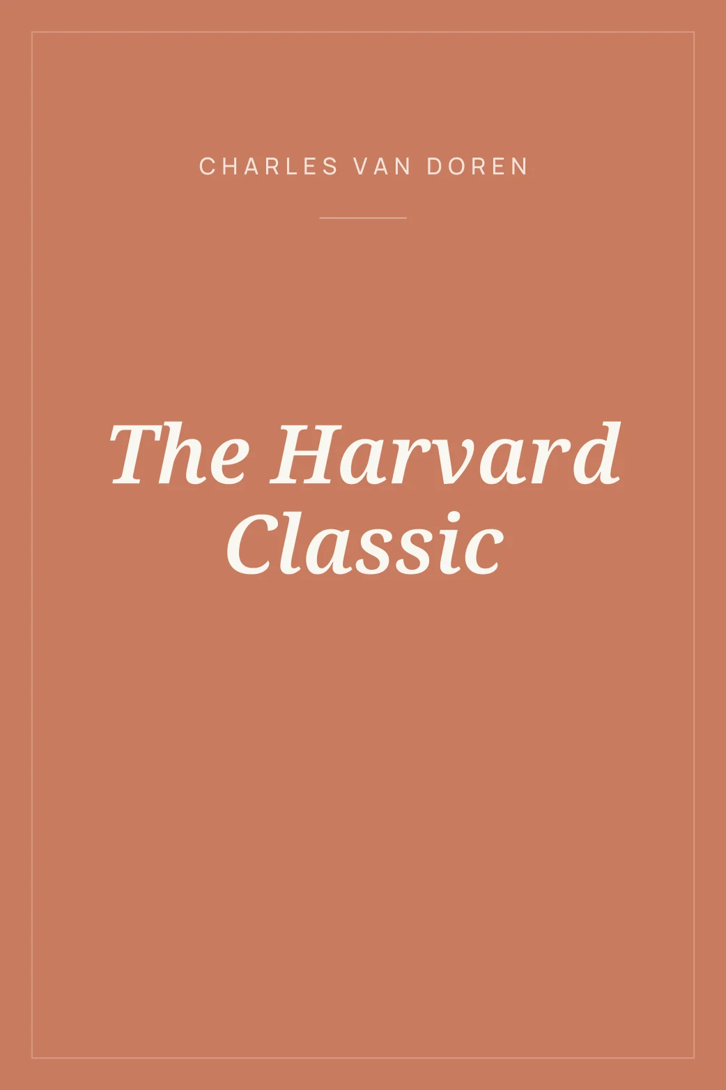 Portada de The Harvard Classic