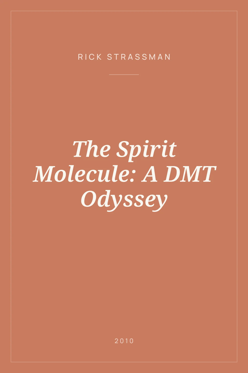 Portada de The Spirit Molecule: A DMT Odyssey