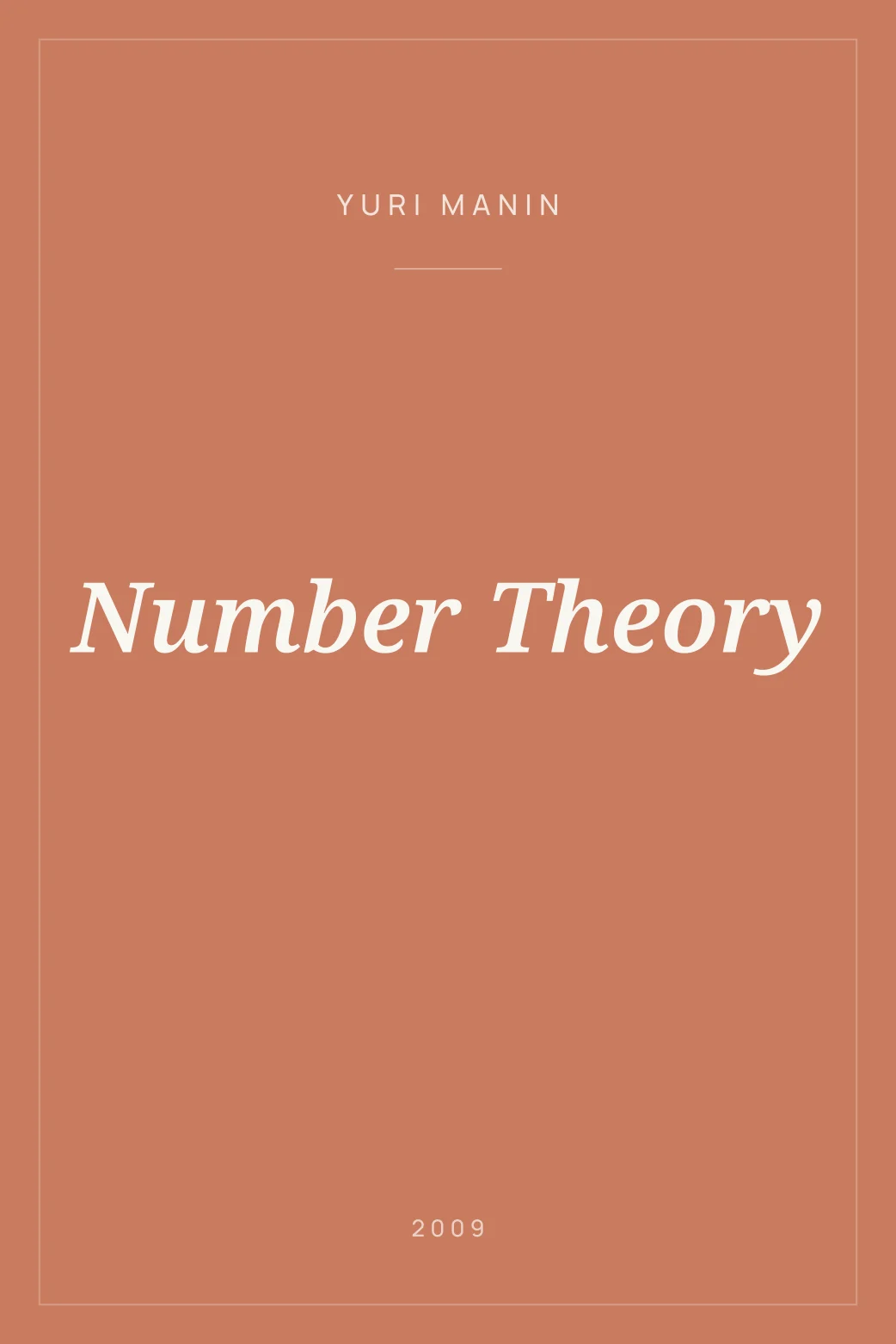 Portada de Number Theory
