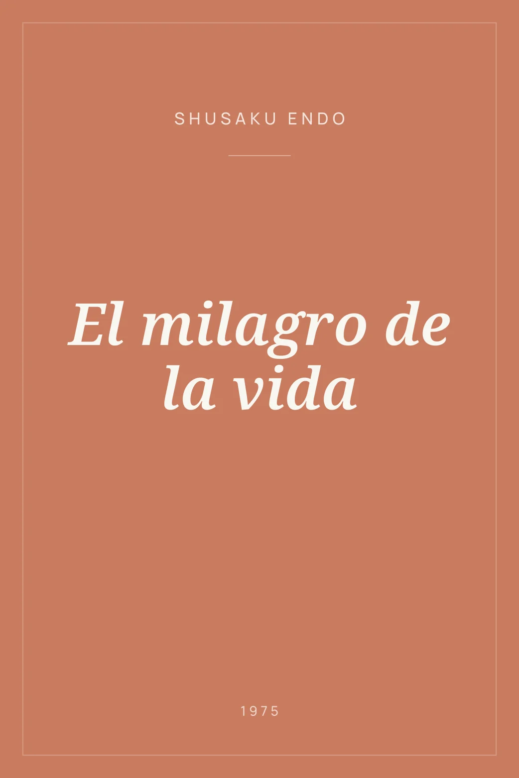 Portada de El milagro de la vida