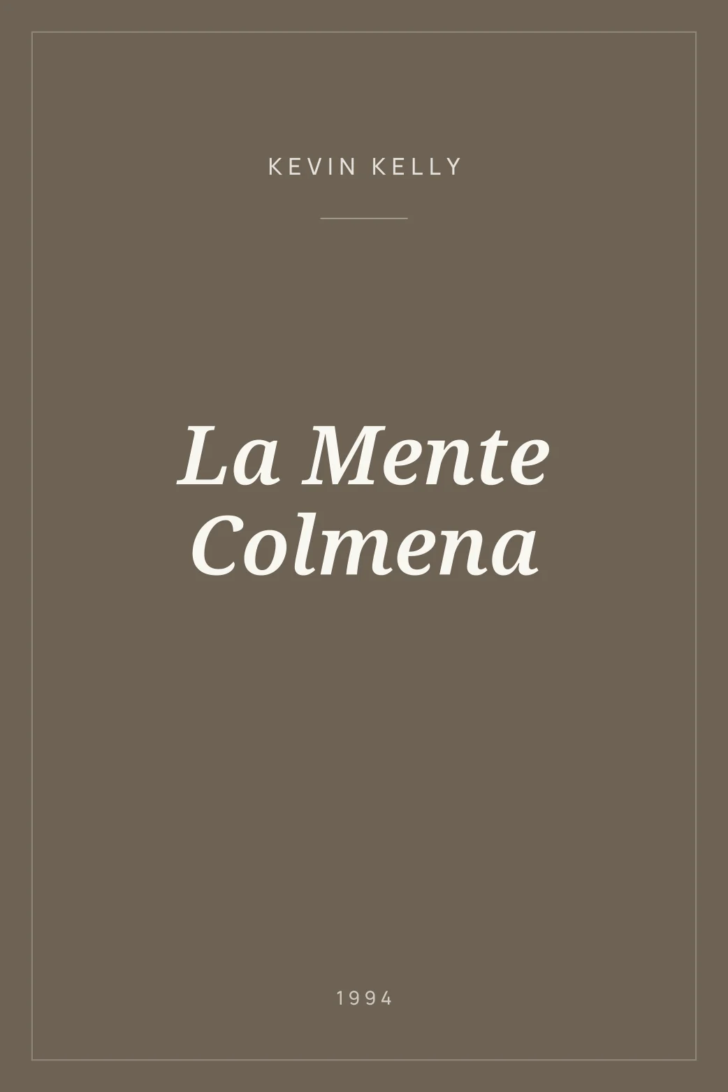 Portada de La Mente Colmena
