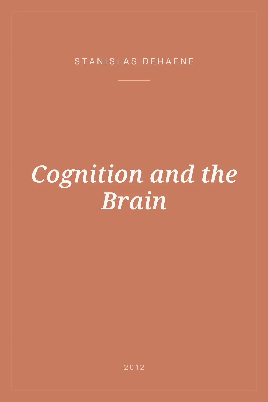 Portada de Cognition and the Brain
