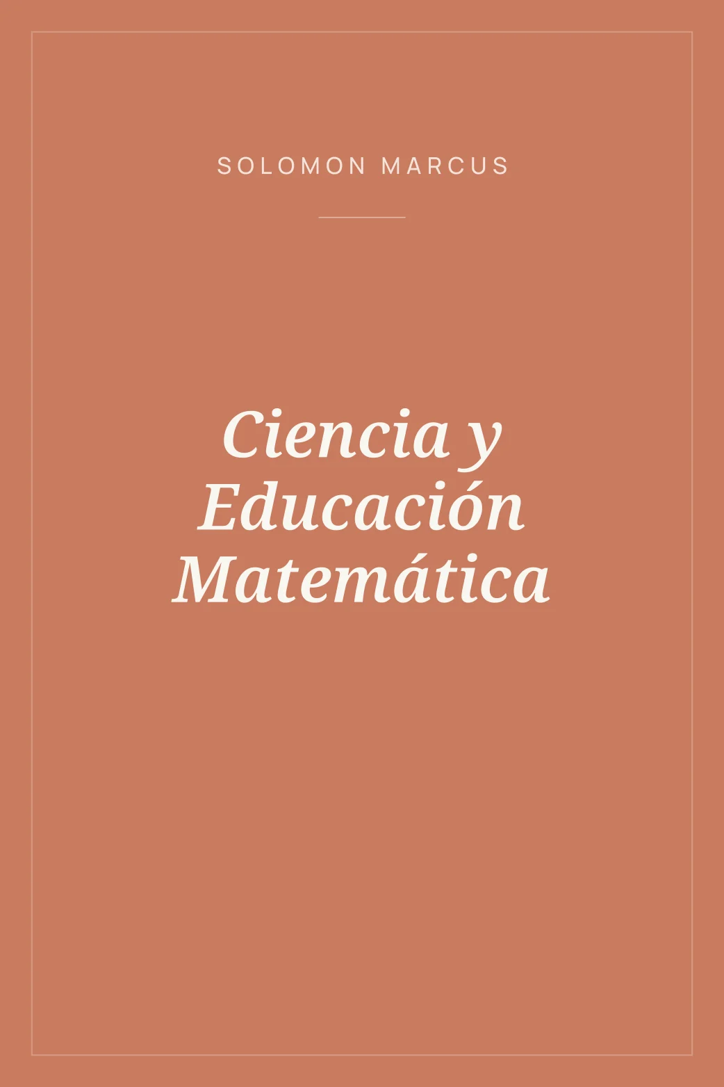 Portada de Ciencia y Educación Matemática