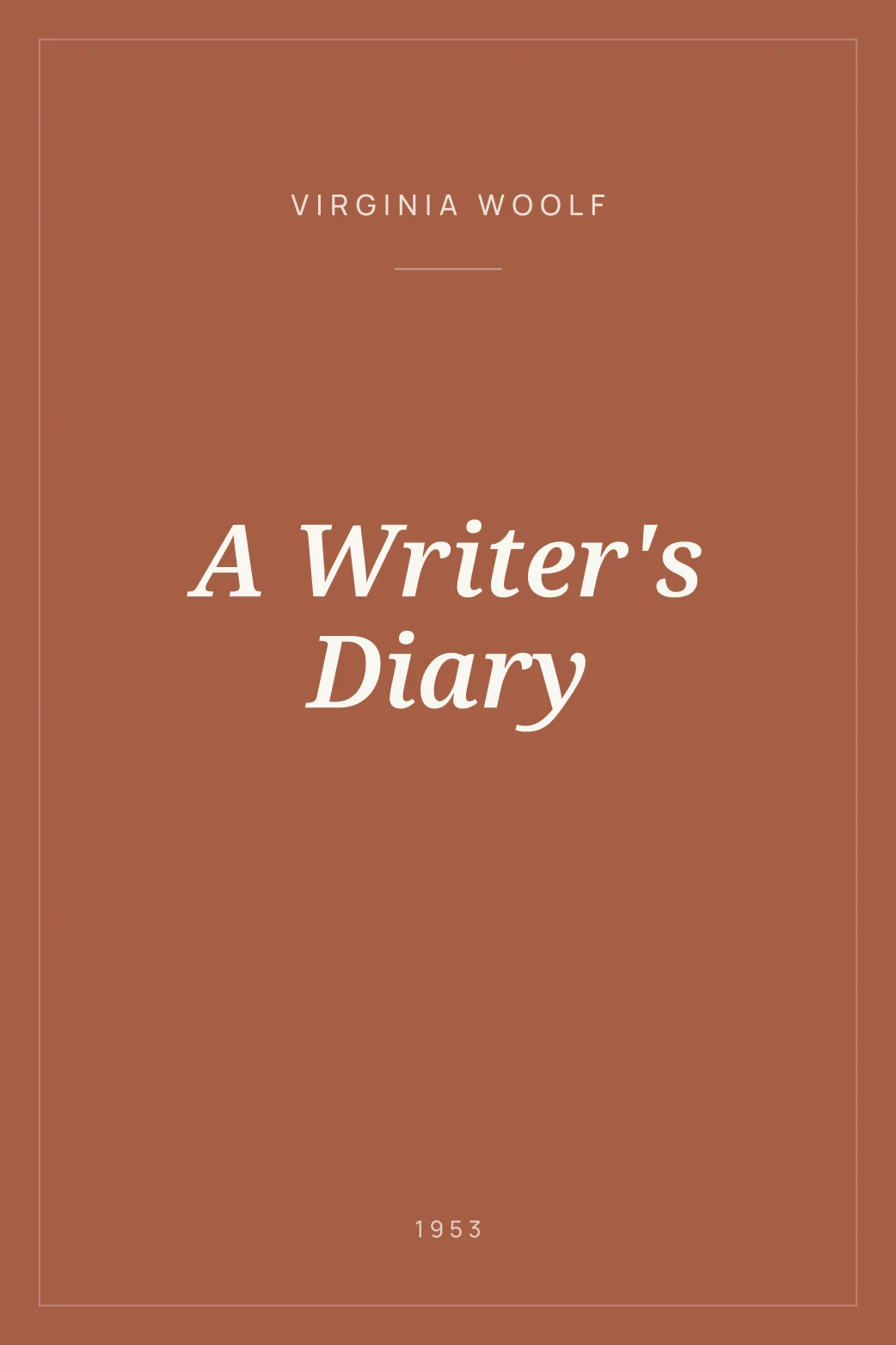Portada de A Writer's Diary