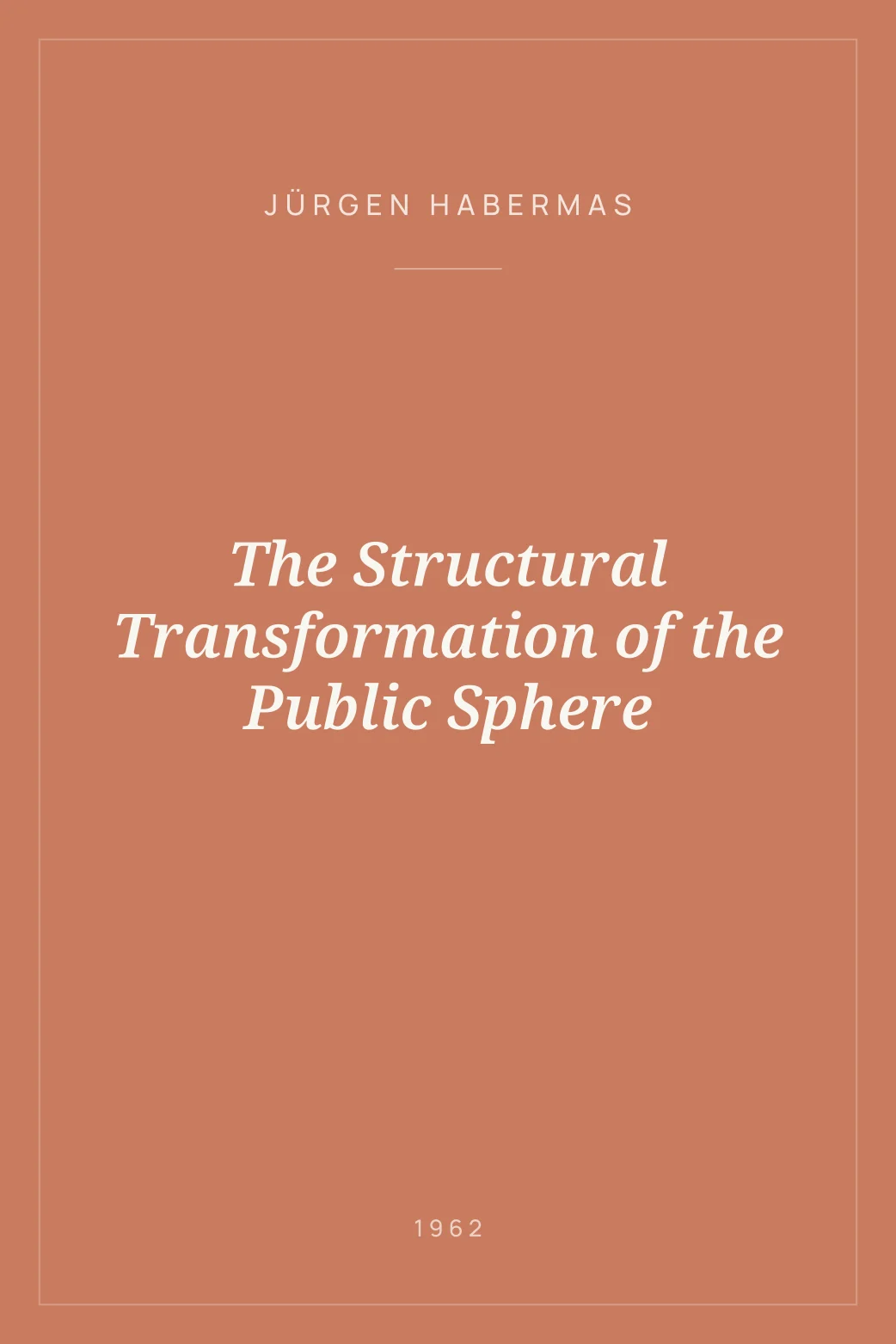 Portada de The Structural Transformation of the Public Sphere