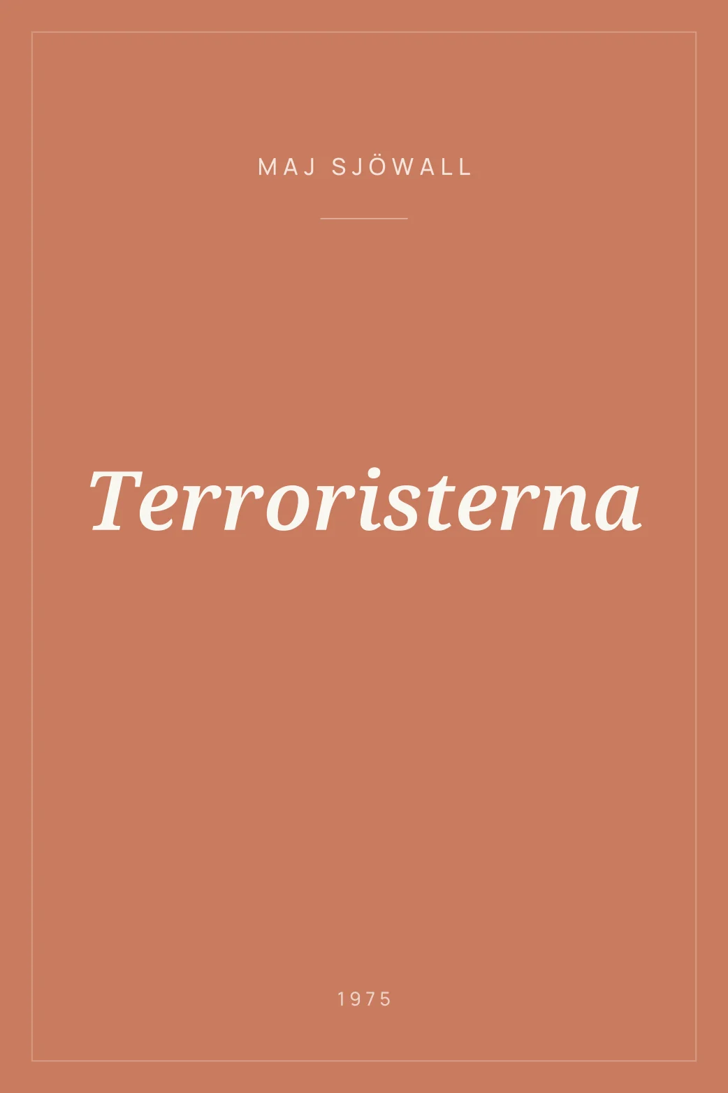 Portada de Terroristerna
