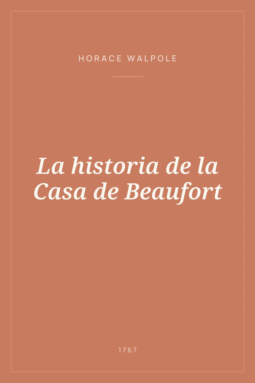 Portada de La historia de la Casa de Beaufort