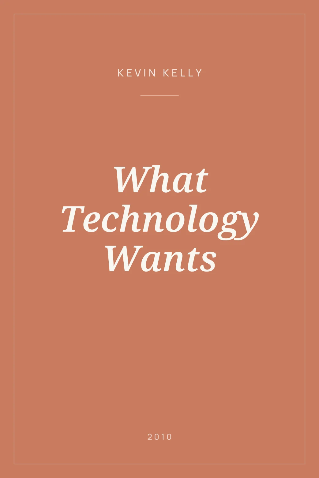 Portada de What Technology Wants