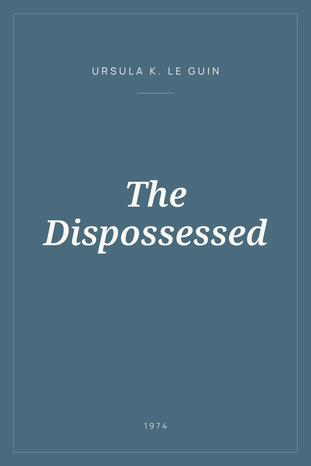 Portada de The Dispossessed