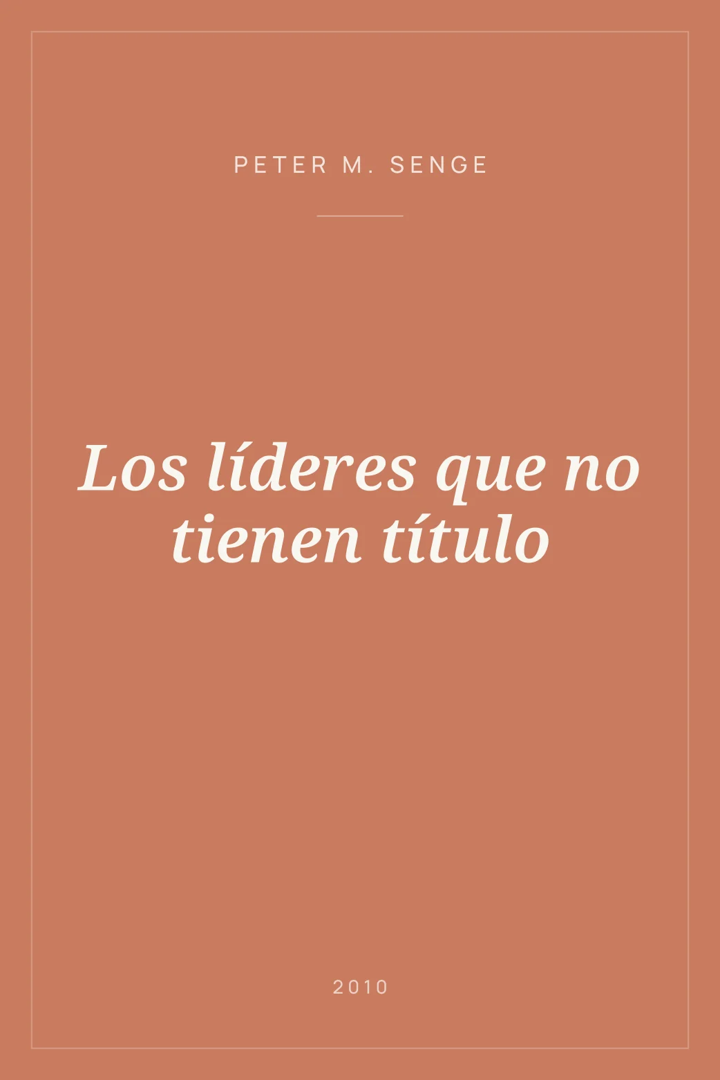 Portada de Los líderes que no tienen título