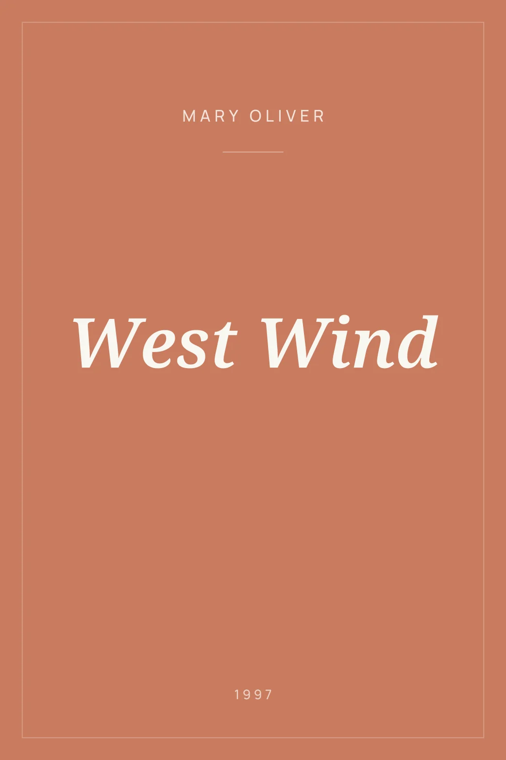 Portada de West Wind