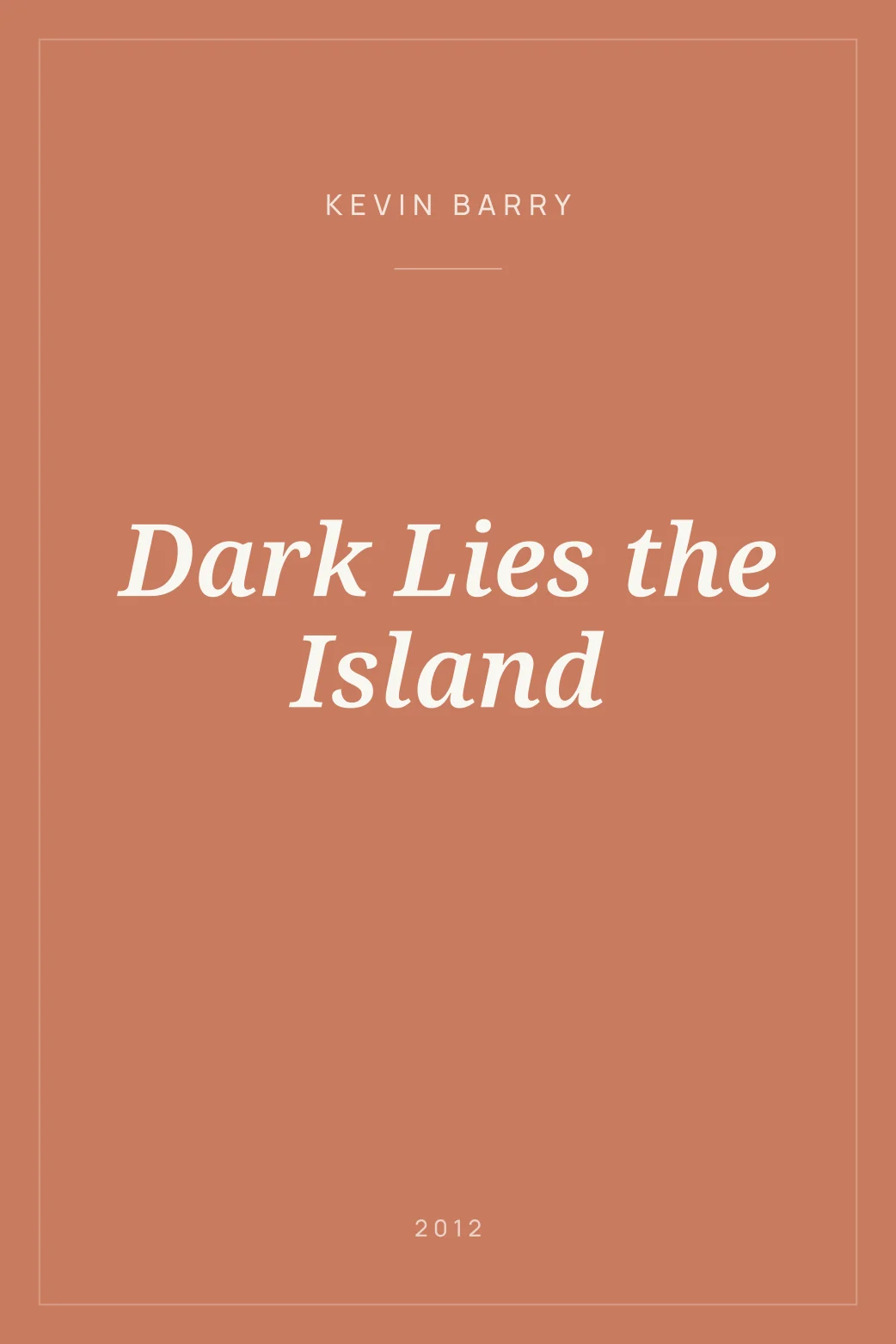 Portada de Dark Lies the Island