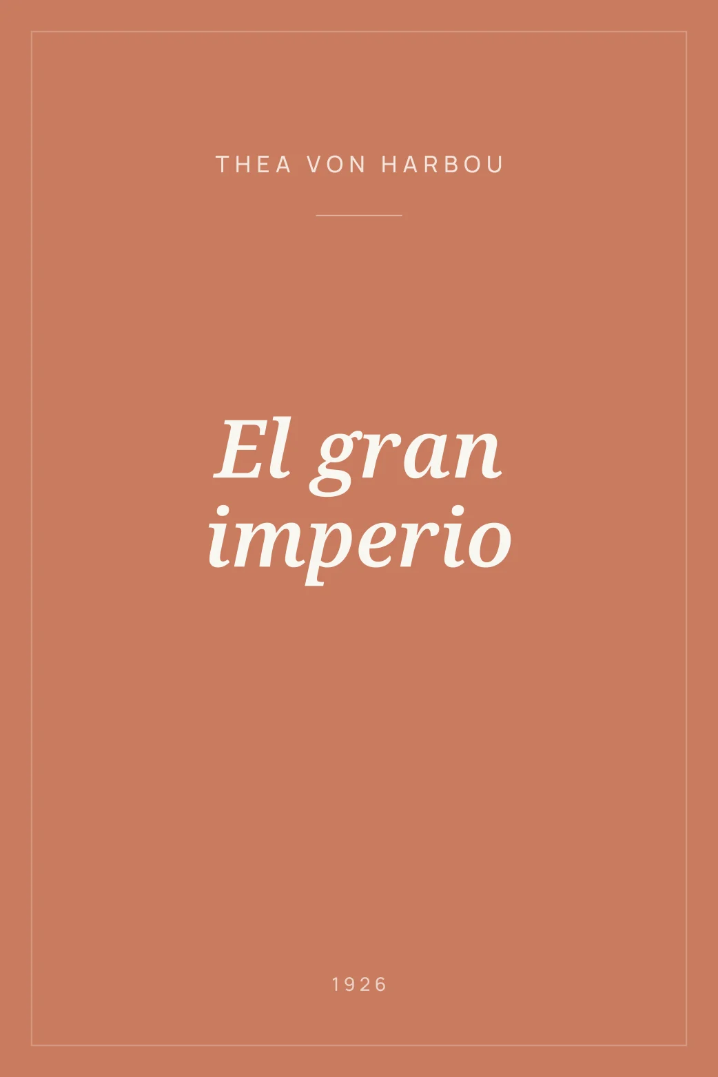 Portada de El gran imperio