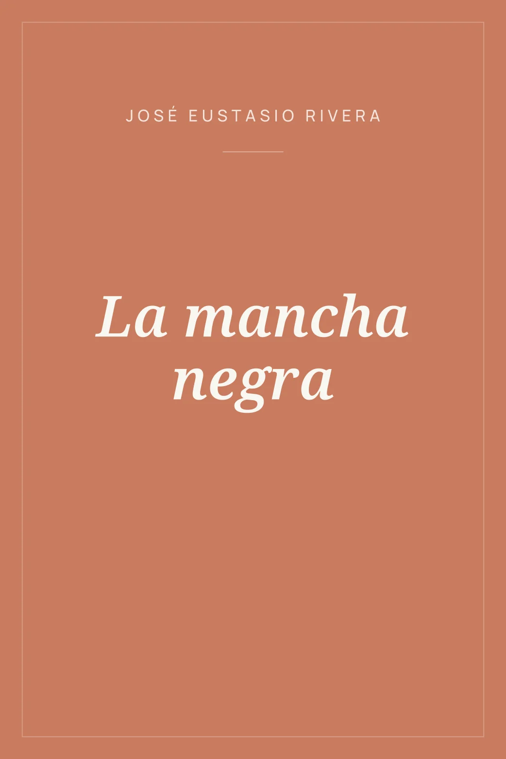 Portada de La mancha negra
