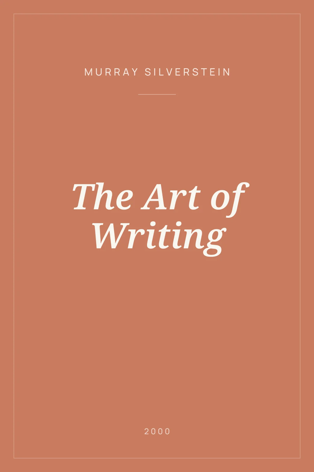 Portada de The Art of Writing