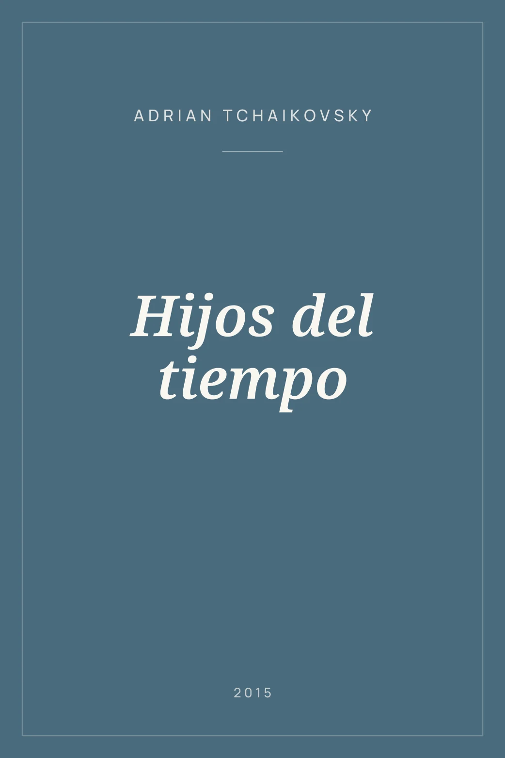Portada de Hijos del tiempo