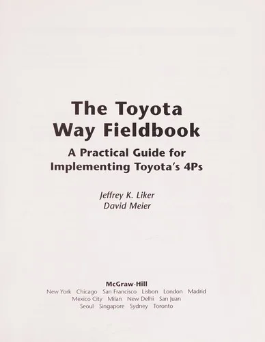 Portada de The Toyota Way Fieldbook