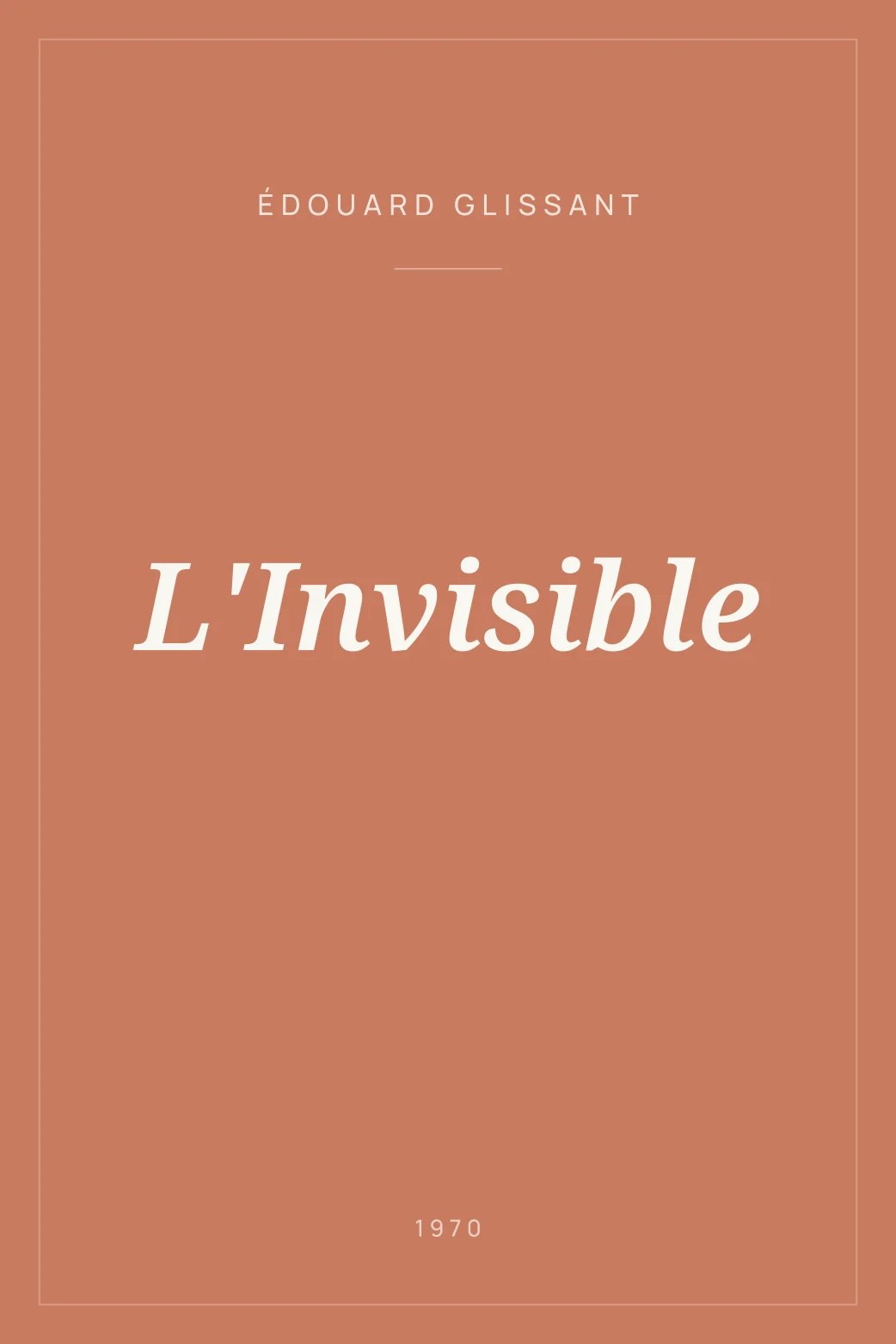 Portada de L'Invisible