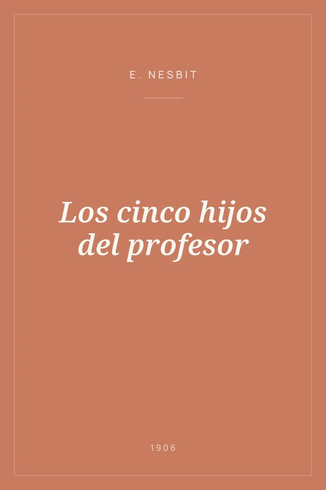 Portada de Los cinco hijos del profesor