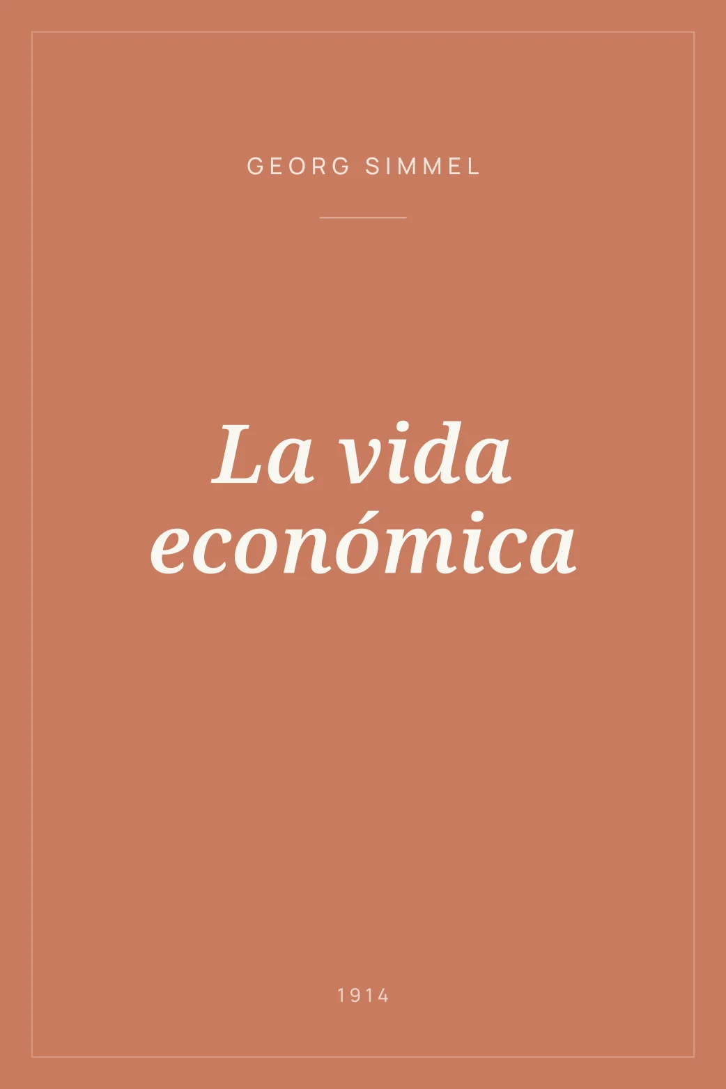 Portada de La vida económica