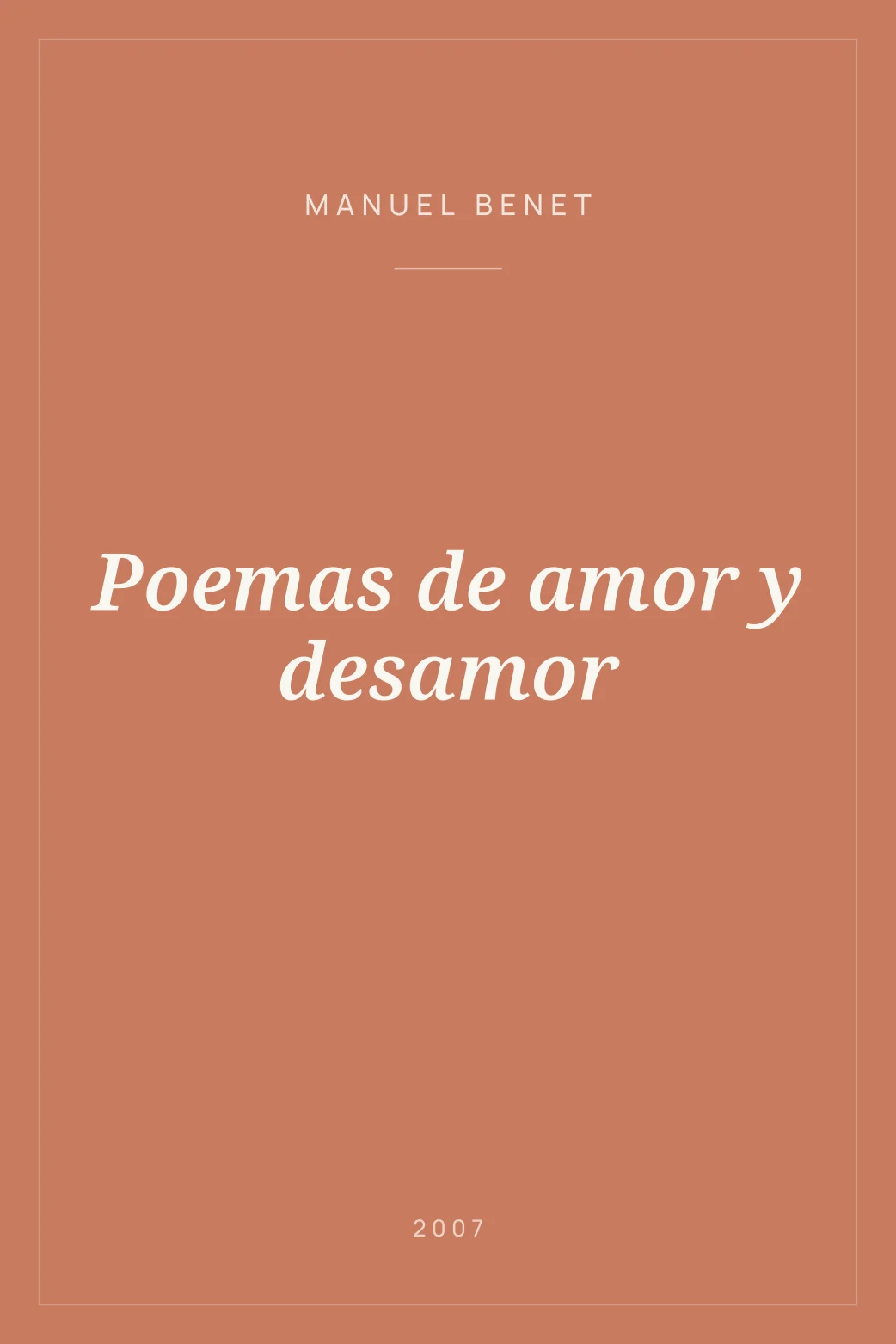 Portada de Poemas de amor y desamor