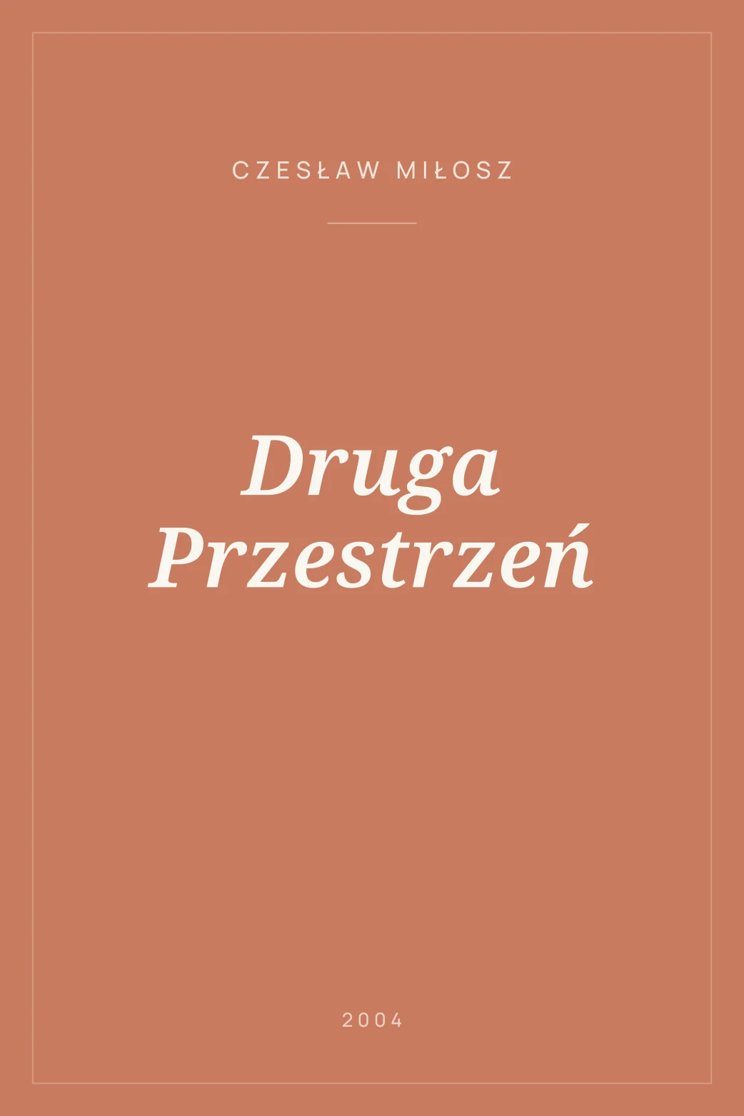 Portada de Druga Przestrzeń