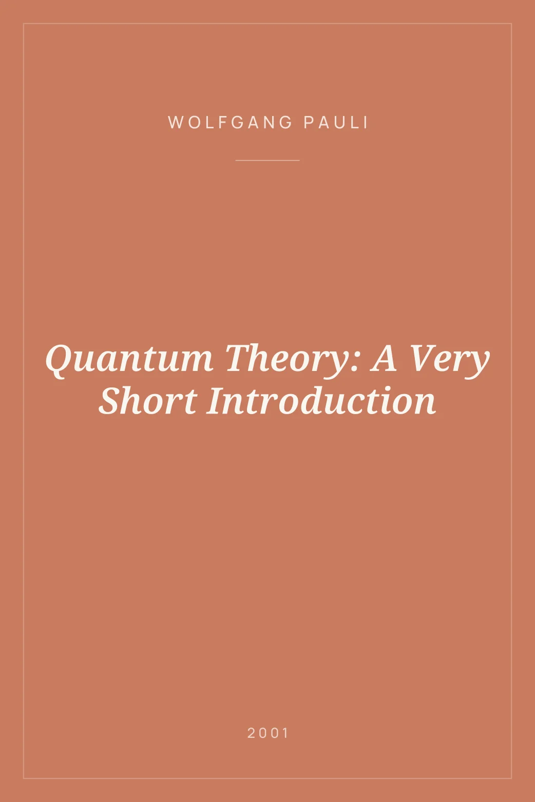 Portada de Quantum Theory: A Very Short Introduction