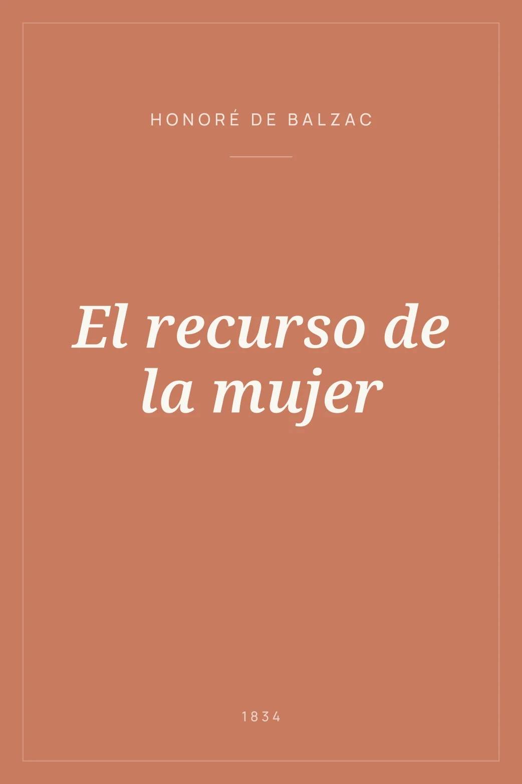 Portada de El recurso de la mujer