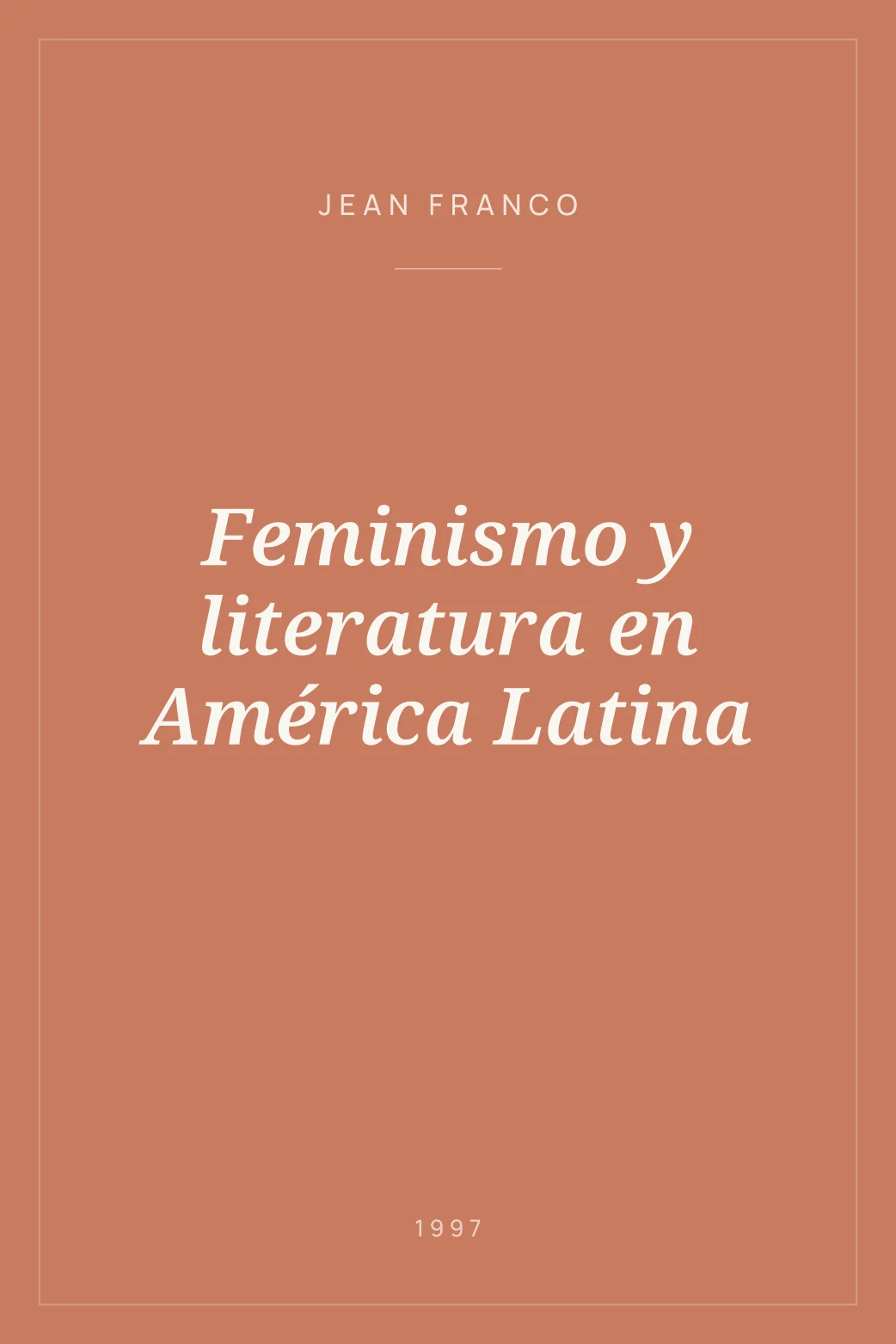 Portada de Feminismo y literatura en América Latina