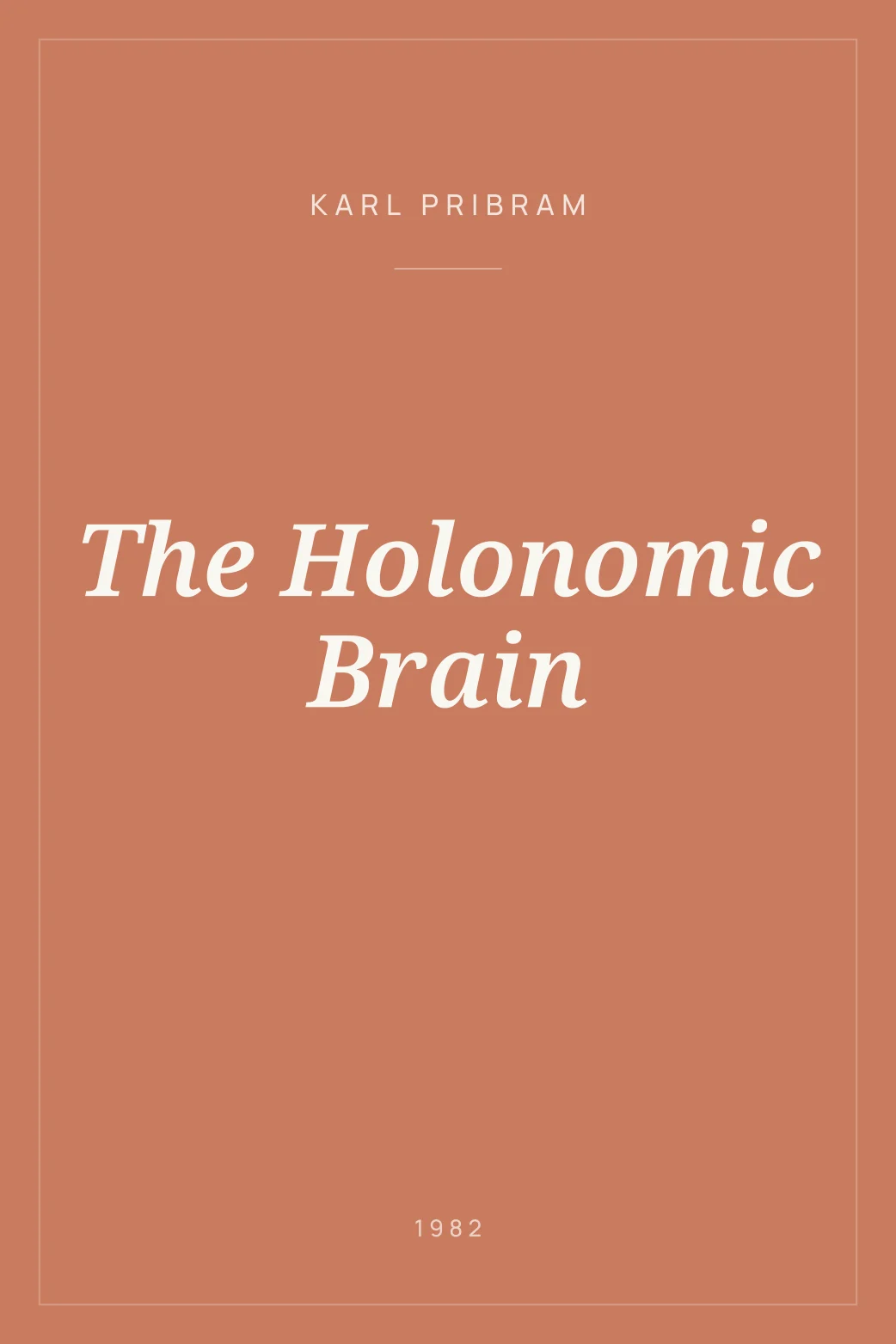 Portada de The Holonomic Brain