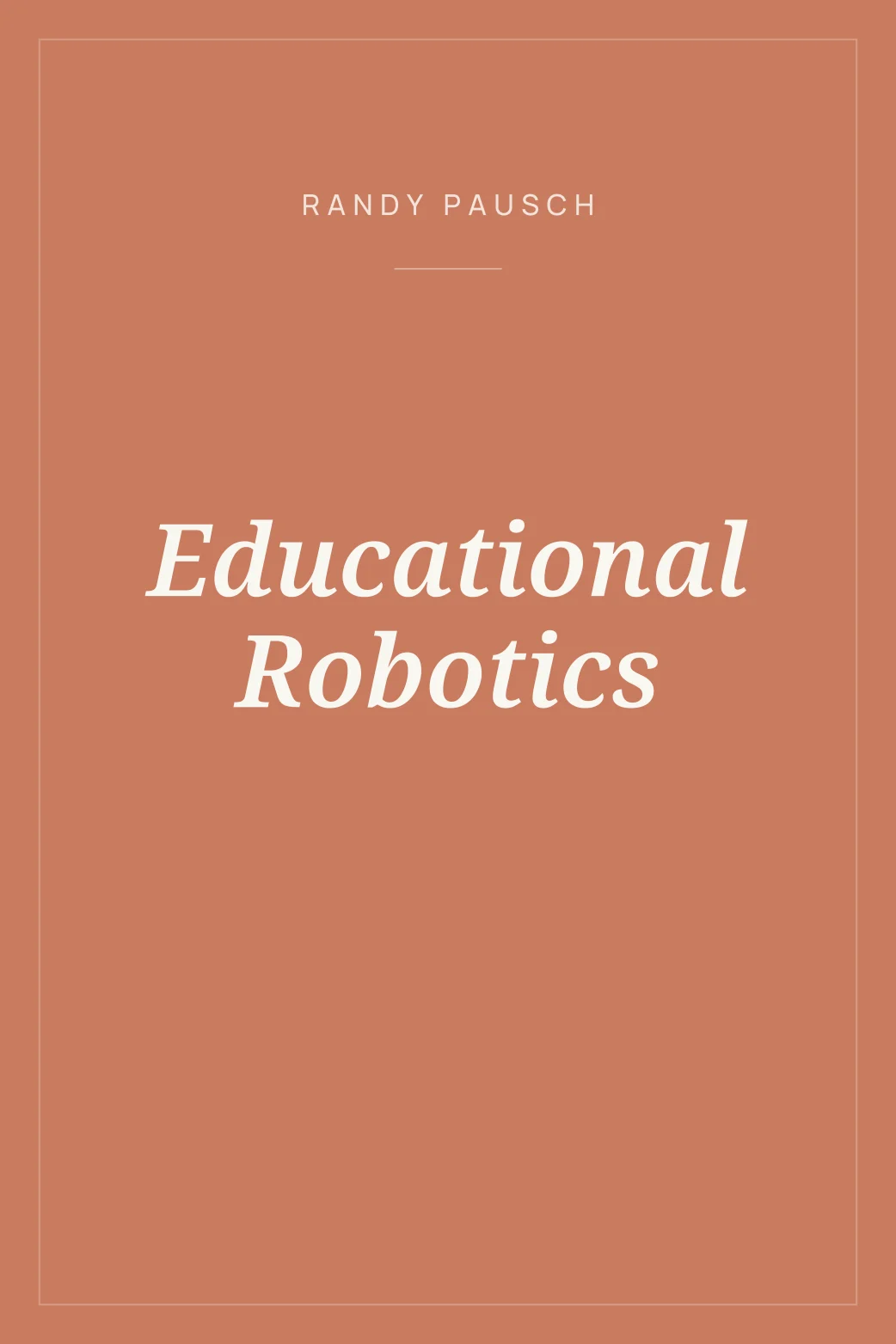Portada de Educational Robotics