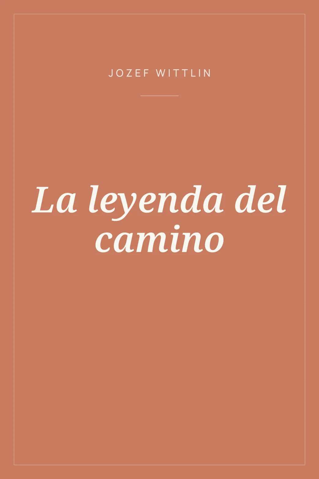 Portada de La leyenda del camino