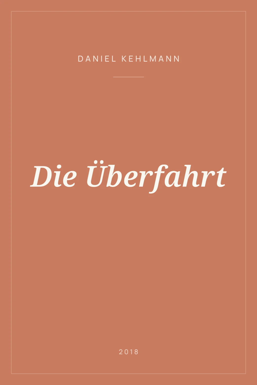 Portada de Die Überfahrt