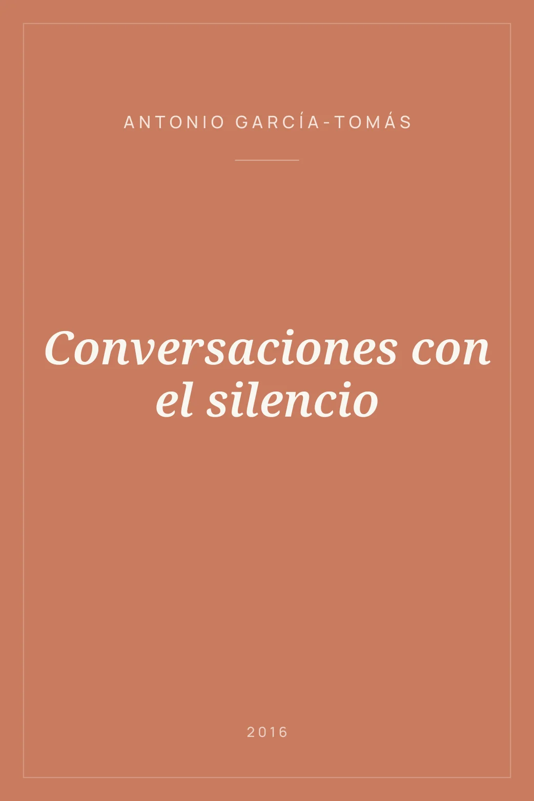 Portada de Conversaciones con el silencio