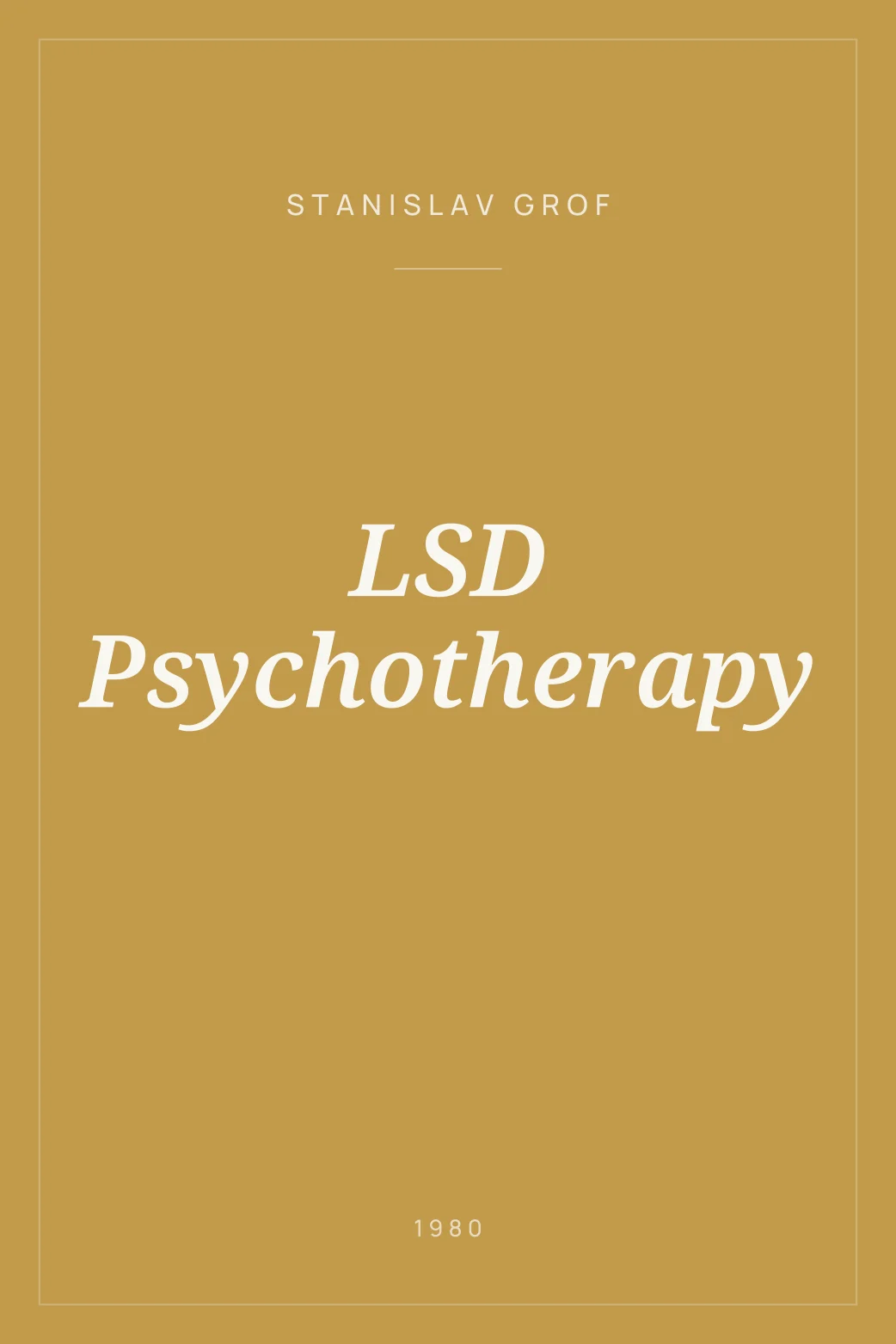 Portada de LSD Psychotherapy