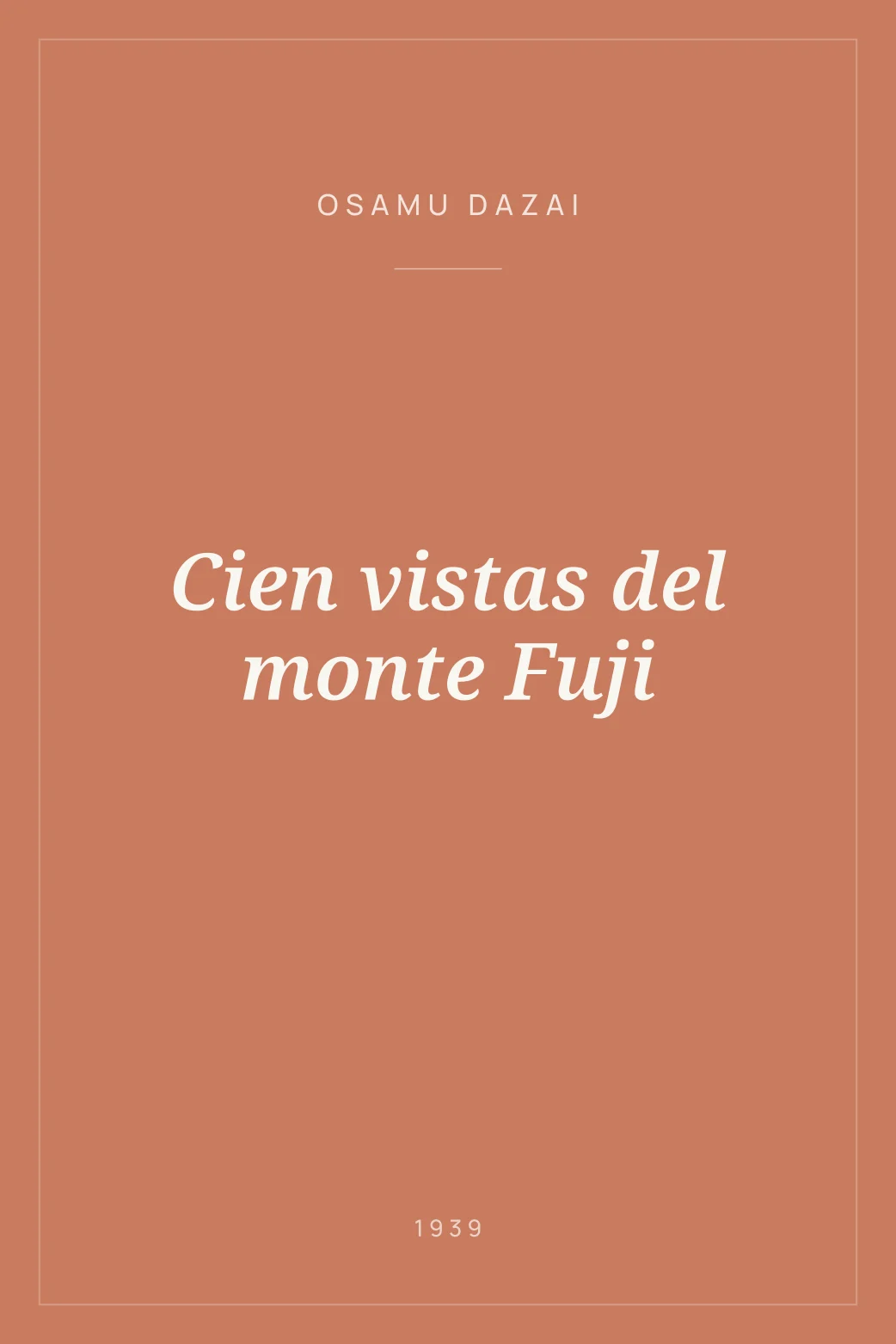 Portada de Cien vistas del monte Fuji