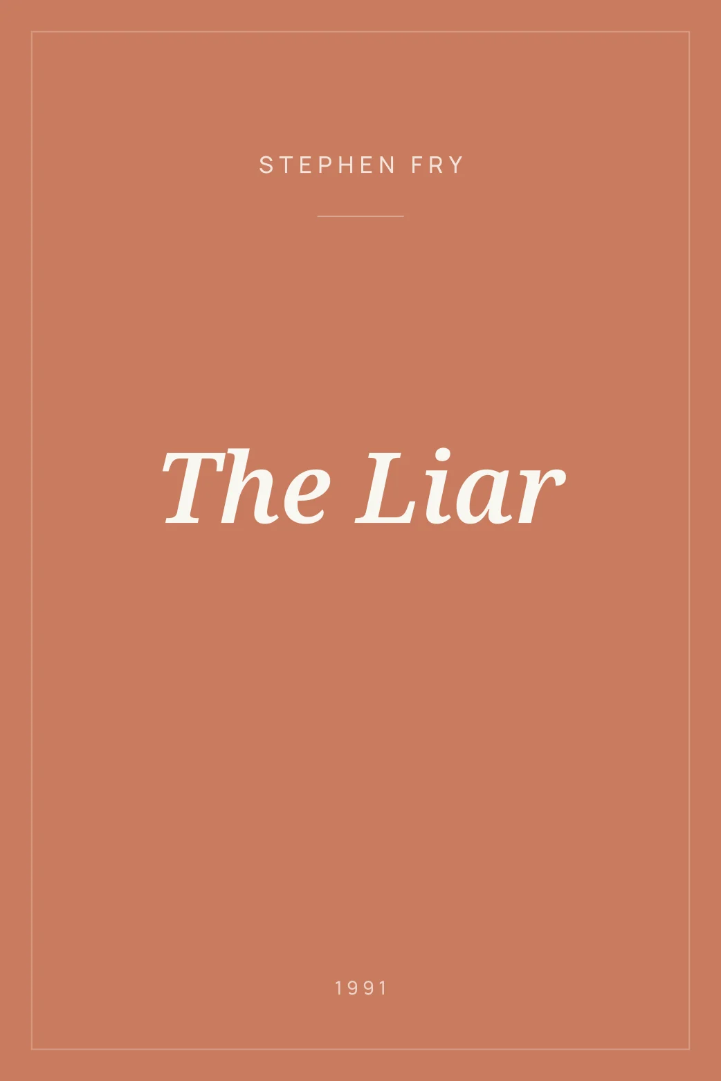 Portada de The Liar