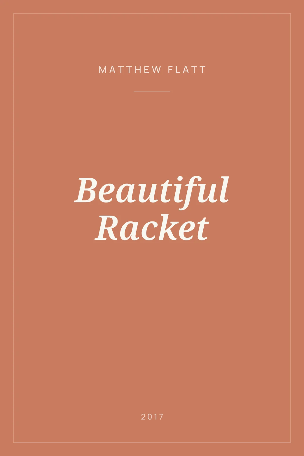 Portada de Beautiful Racket