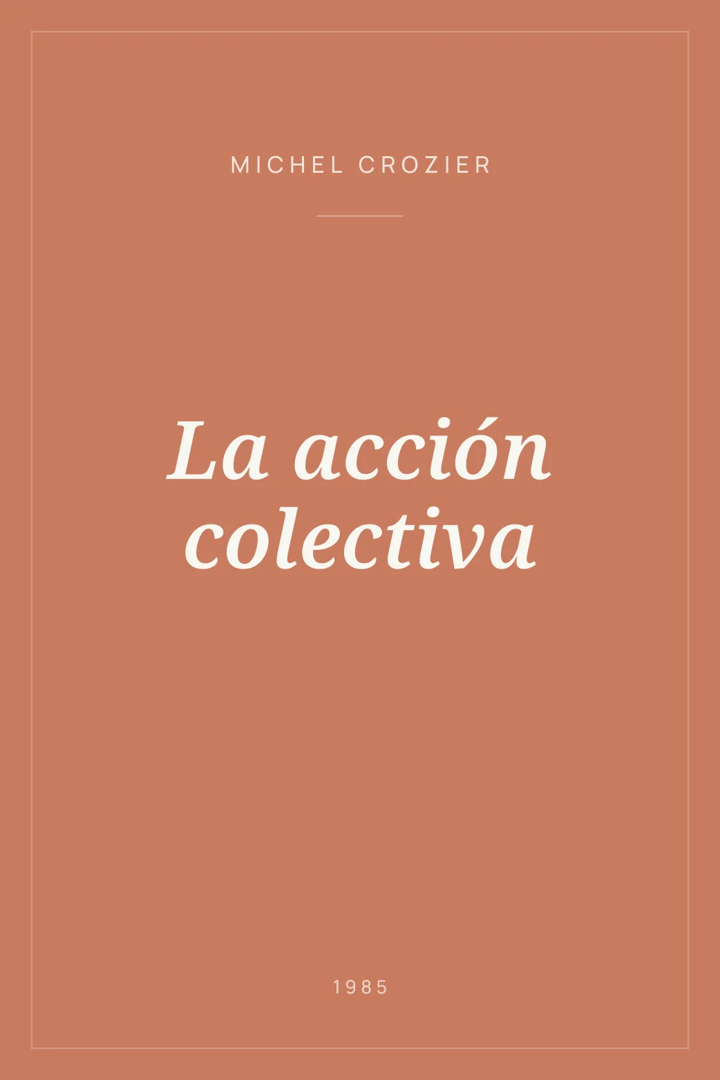Portada de La acción colectiva