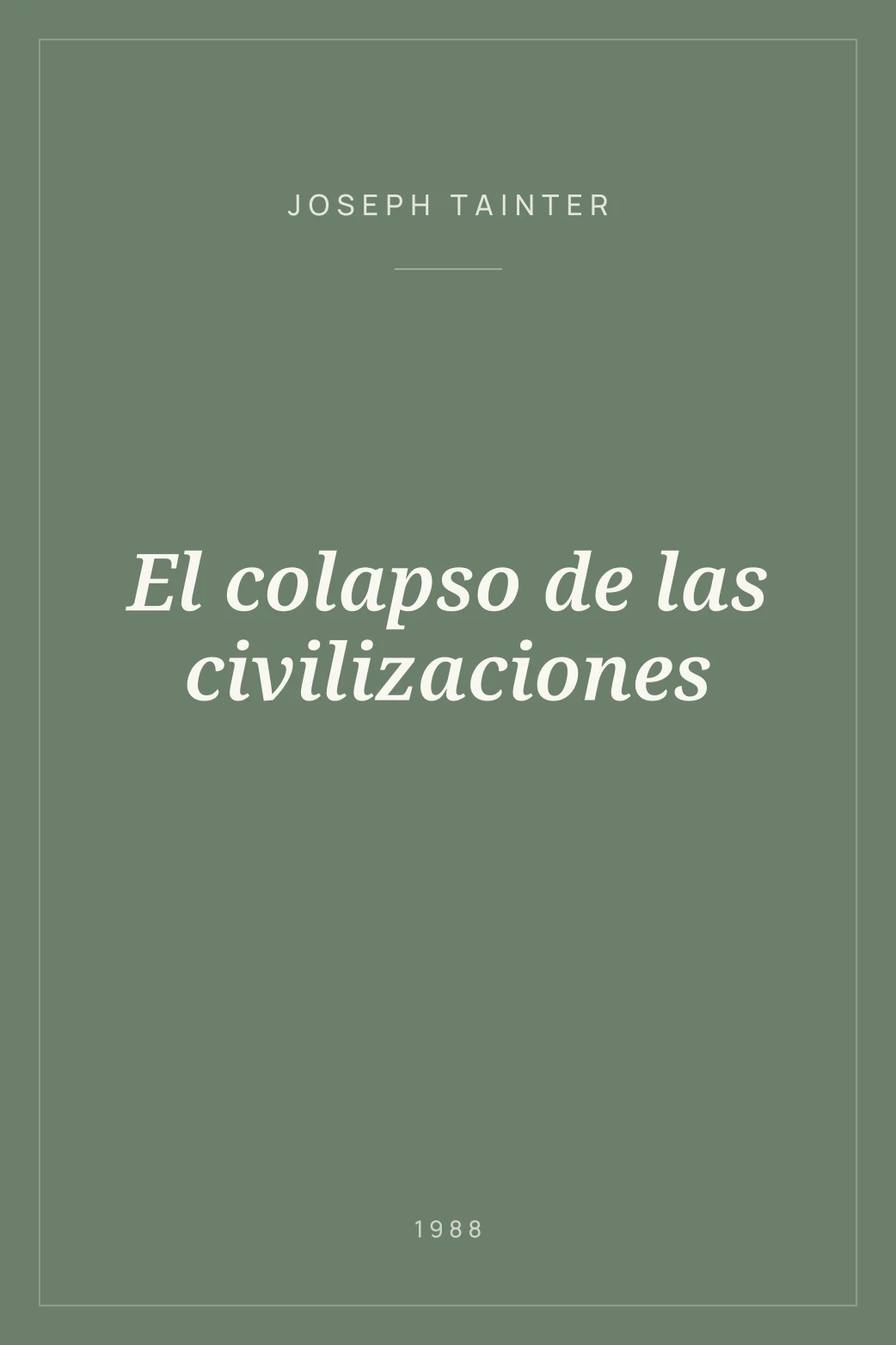 Portada de El colapso de las civilizaciones