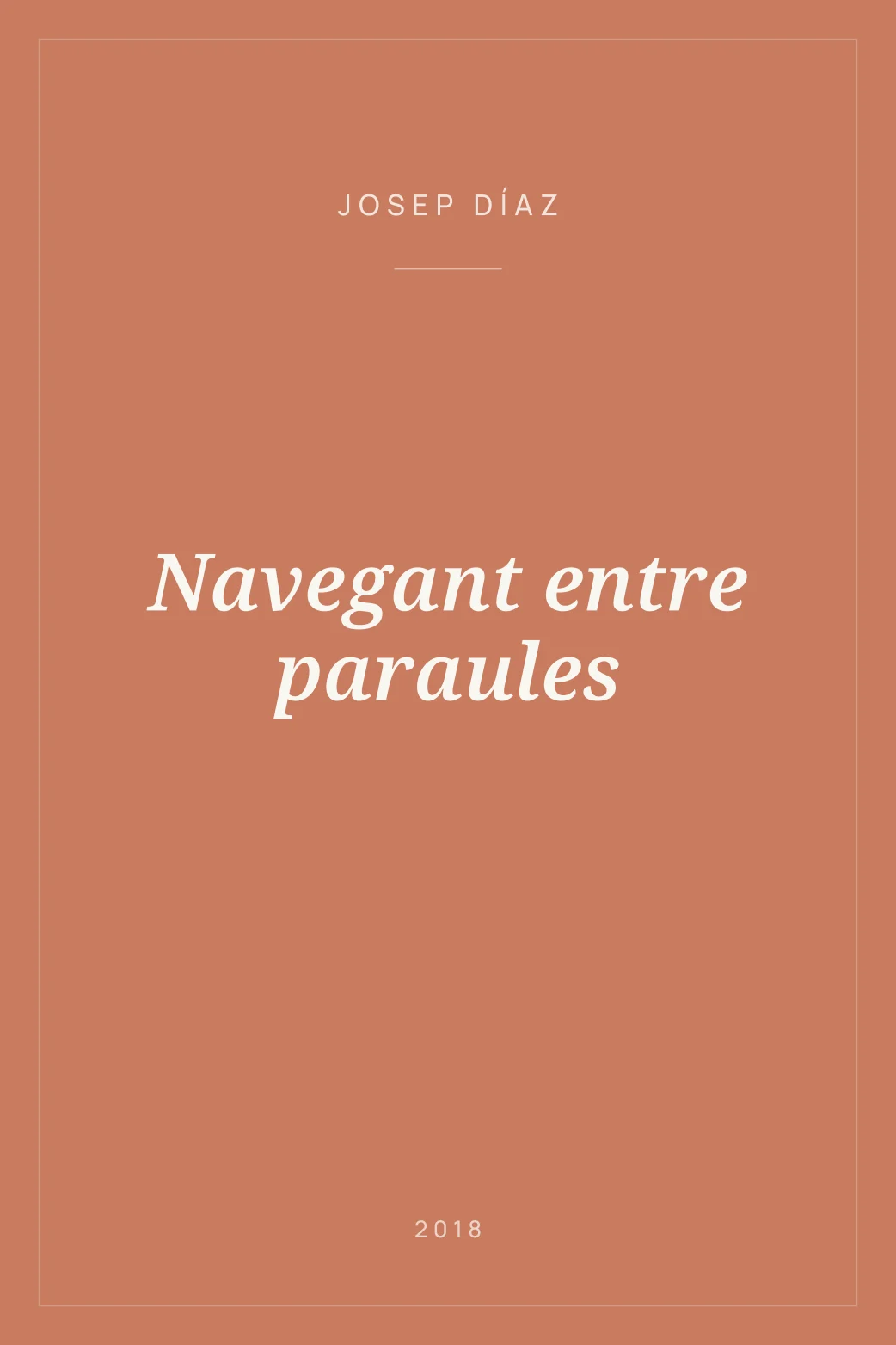 Portada de Navegant entre paraules