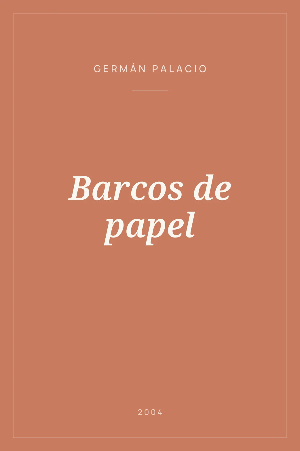 Portada de Barcos de papel