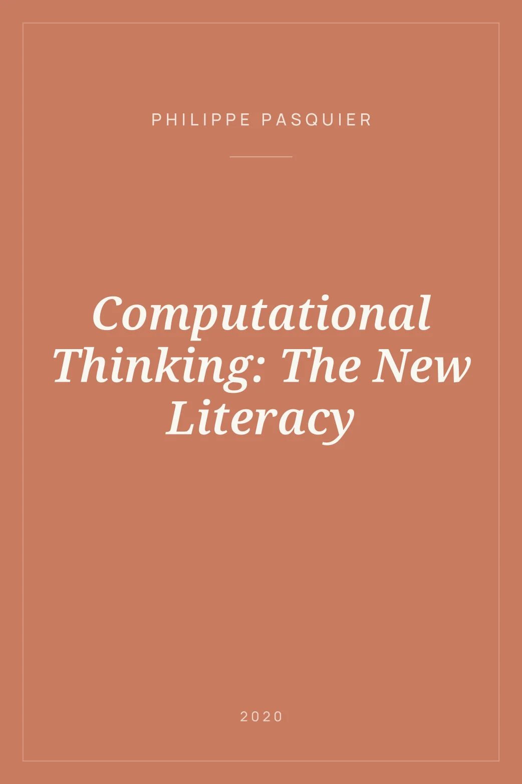 Portada de Computational Thinking: The New Literacy